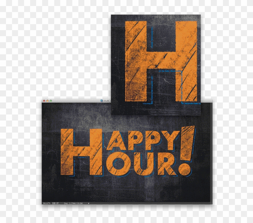 Photoshop Chalk Effect Tutorial - Poster Clipart