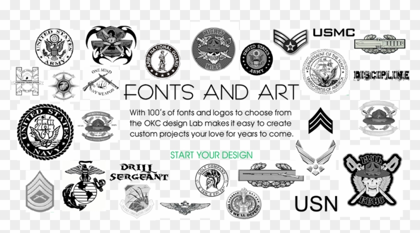 Outta Kontrol Customs - Drill Instructor Wood Hat Press Clipart #3793546