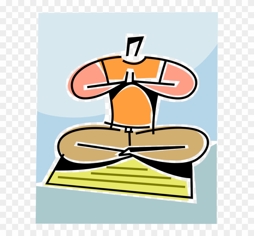 Vector Illustration Of Meditation And Its Symbiotic Clipart #3793585
