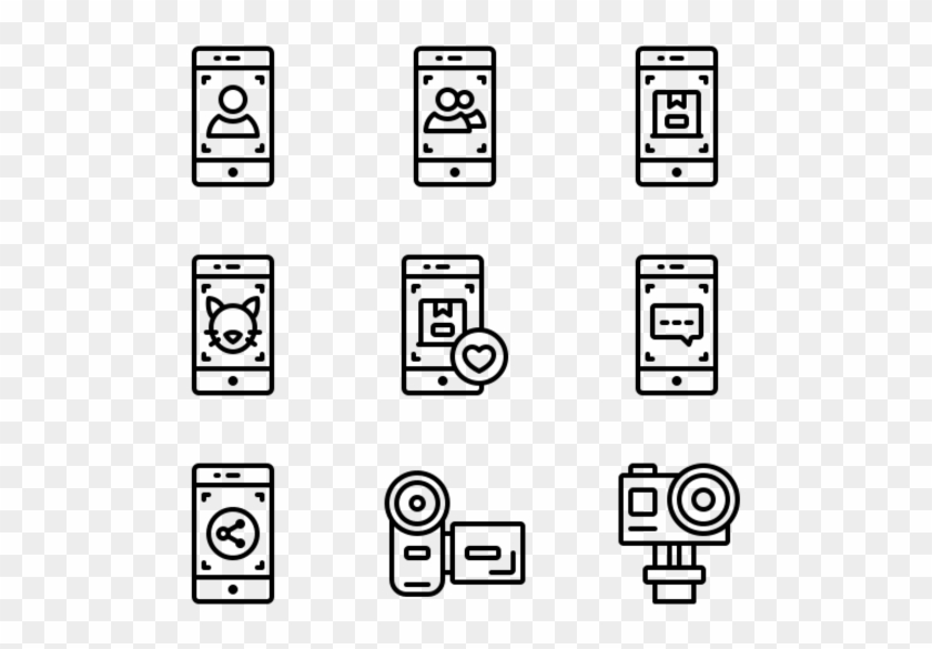 Influencer - Line Art Clipart