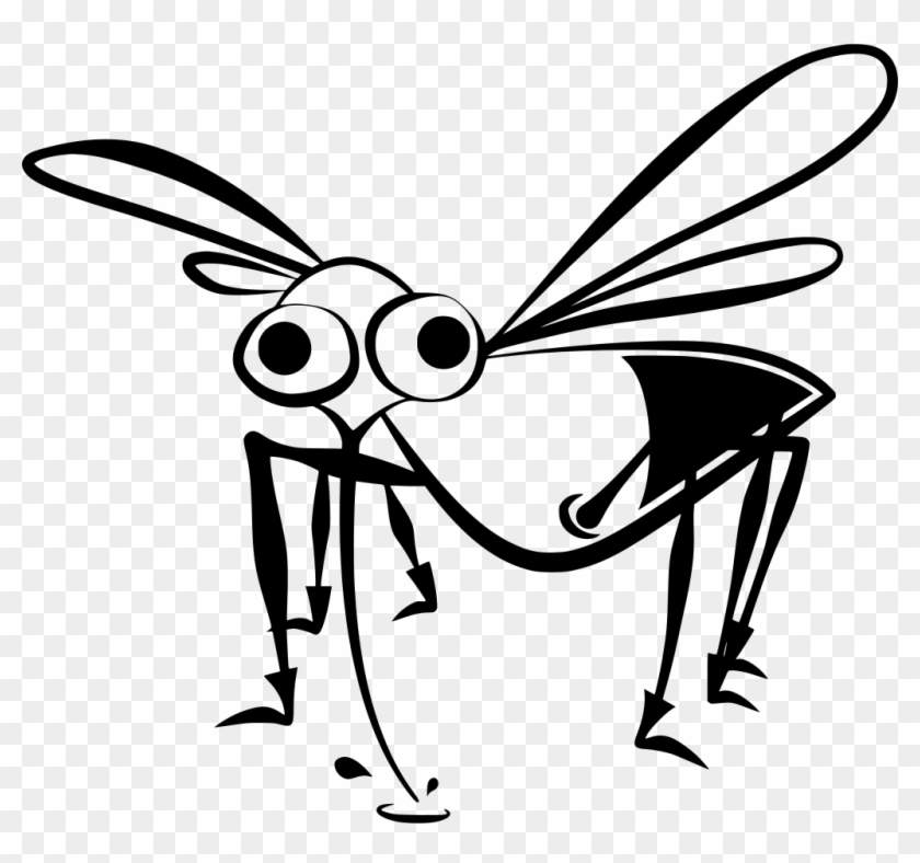 Download Png - Mosquito Clipart Black And White Png Transparent Png #3794521