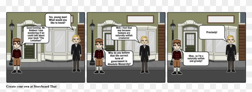 Thomas Hobbes - Cartoon Clipart