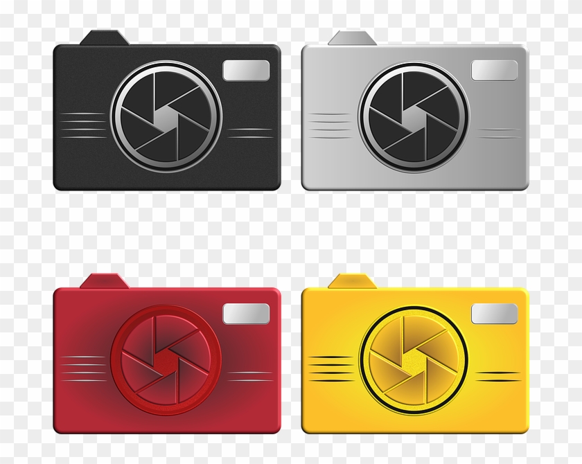Camera Symbol Logo Digital Icon Design Isolated - Emblem Clipart