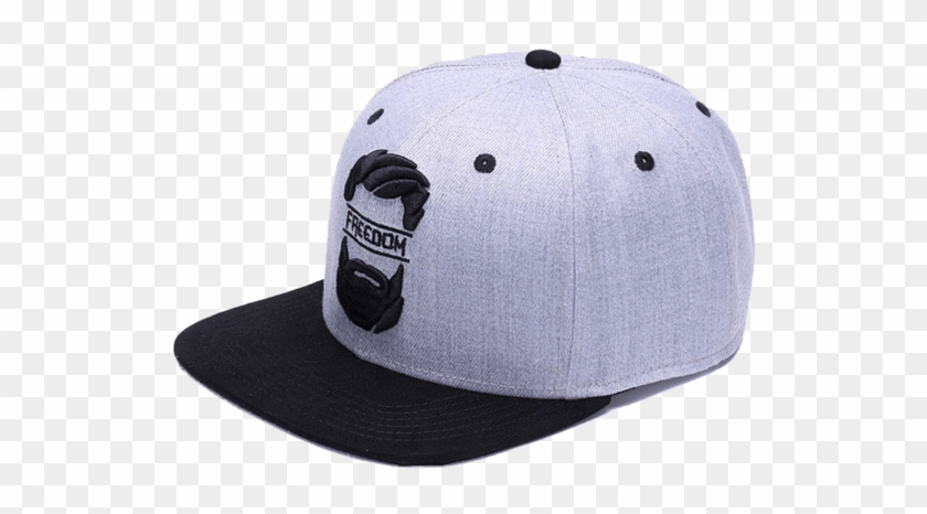 A Gray Snapback Cap With A Black Visor That Shows A - Cap Clipart