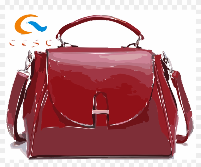 Clip Transparent Stock Handbag Leather Messenger Bags - Purse Red Png #3795612