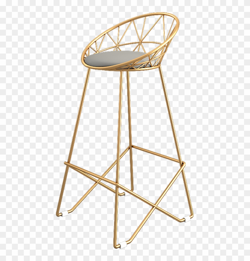 Model Number, Open Bar Bench - Tabouret De Bar Doré Clipart #3796226