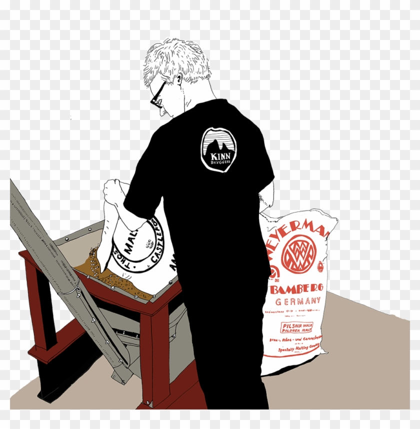 Crushing The Malt - Illustration Clipart #3796281