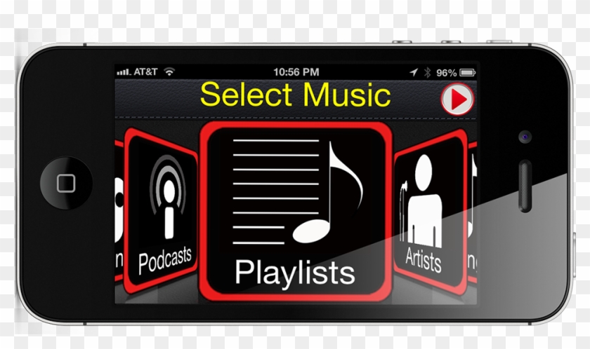 Iphone 4s Megatunes Landscape Picker Megatunes Player - Ios 4 Music Player Landscape Clipart