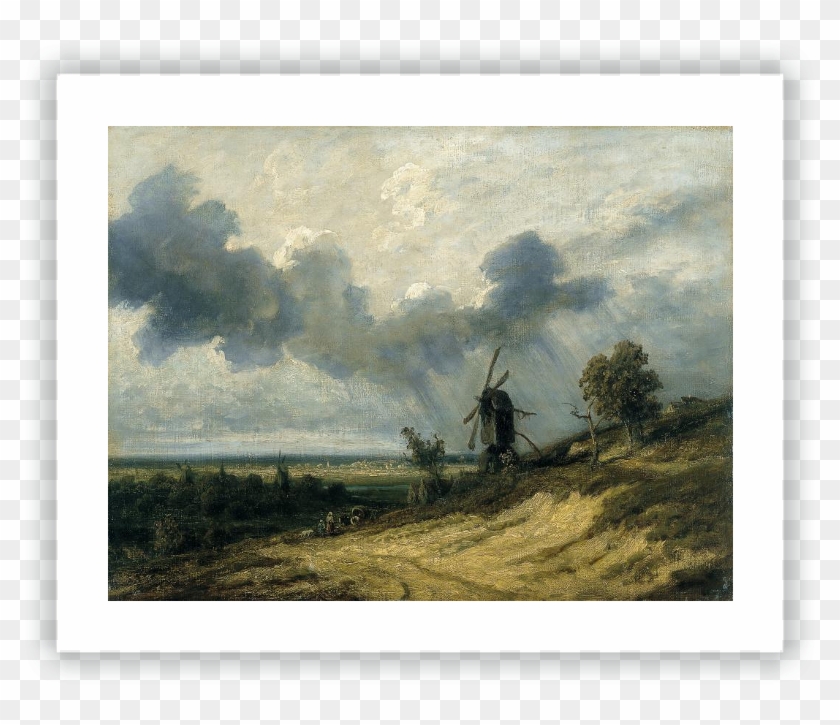 Paisaje Con Molino - Paisaje Con Molinos Manet Clipart