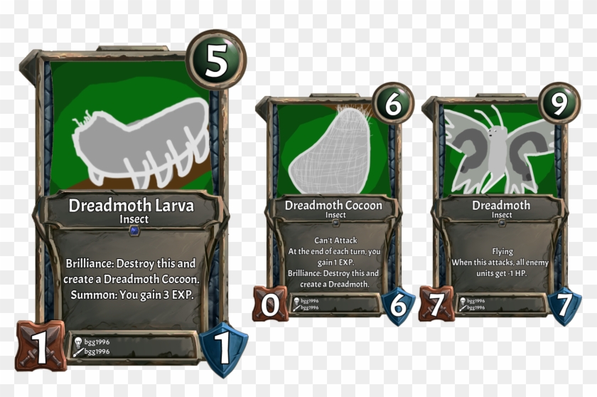 [card] Dreadmoth Larvaweek - Illustration Clipart
