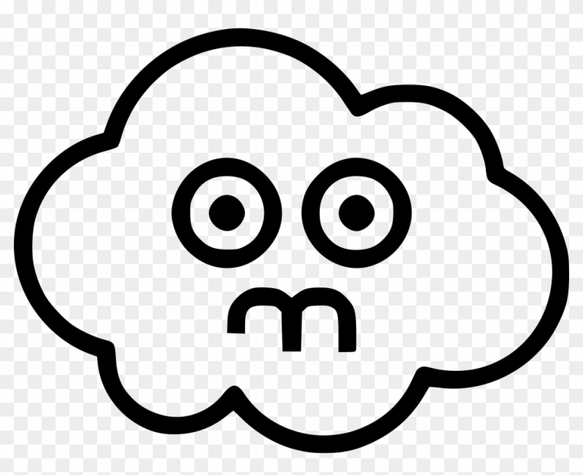 Alien Svg Ghost - Transparent Cloud With A Face Clipart