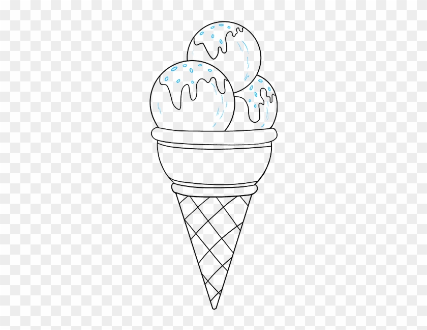 How To Draw Ice Cream - Drawings Of Ice Cream Clipart #3798538