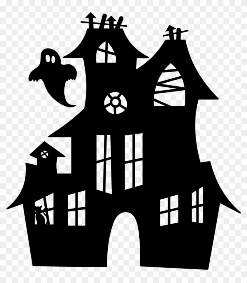 Free Haunted House Svg Graphic - Hotel Transylvania Silhouette Clipart #3799061
