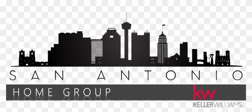 San Antonio Skyline Line Art Clipart #3799100