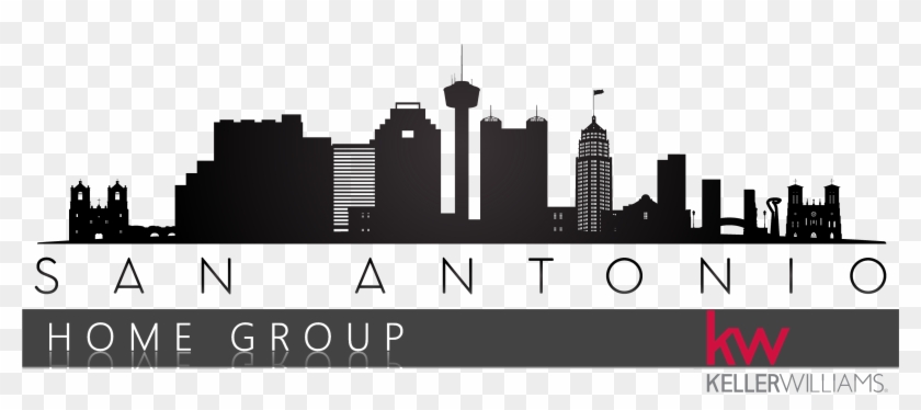San Antonio Skyline Line Art Clipart