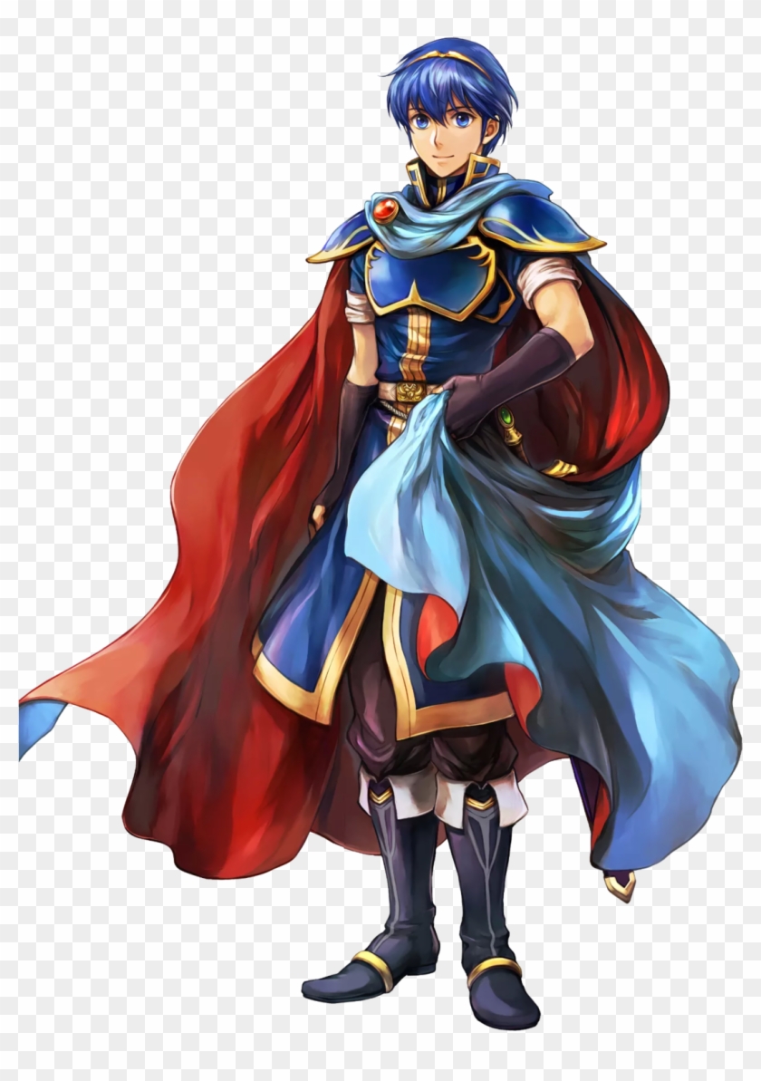 Are The Mario Females The Only Ones Re-designed In - Marth Fire Emblem Heroes Clipart #380027