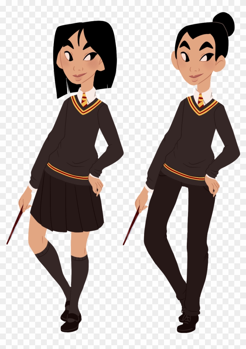 Disney In Hogwarts Mulan / Ping Gryffindor By Decapitated-kittens - Mulan And Ping Clipart