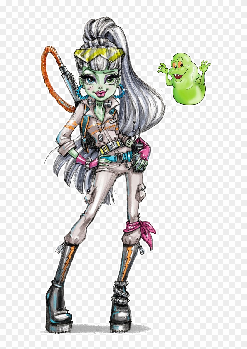 Artwork/png De Frankie Stein - Monster High Frankie Ghostbusters Clipart