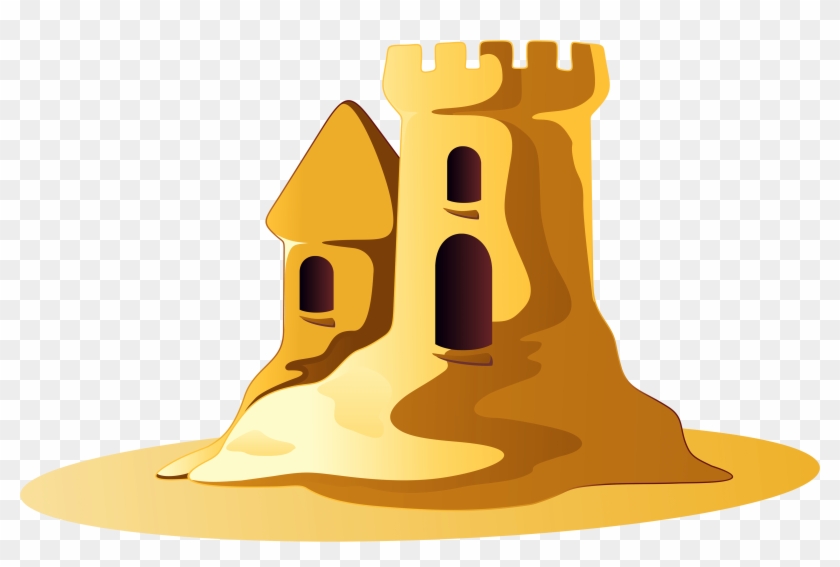 Small Sand Castle Clipart - Sand Castle Clipart Png Transparent Png #380174