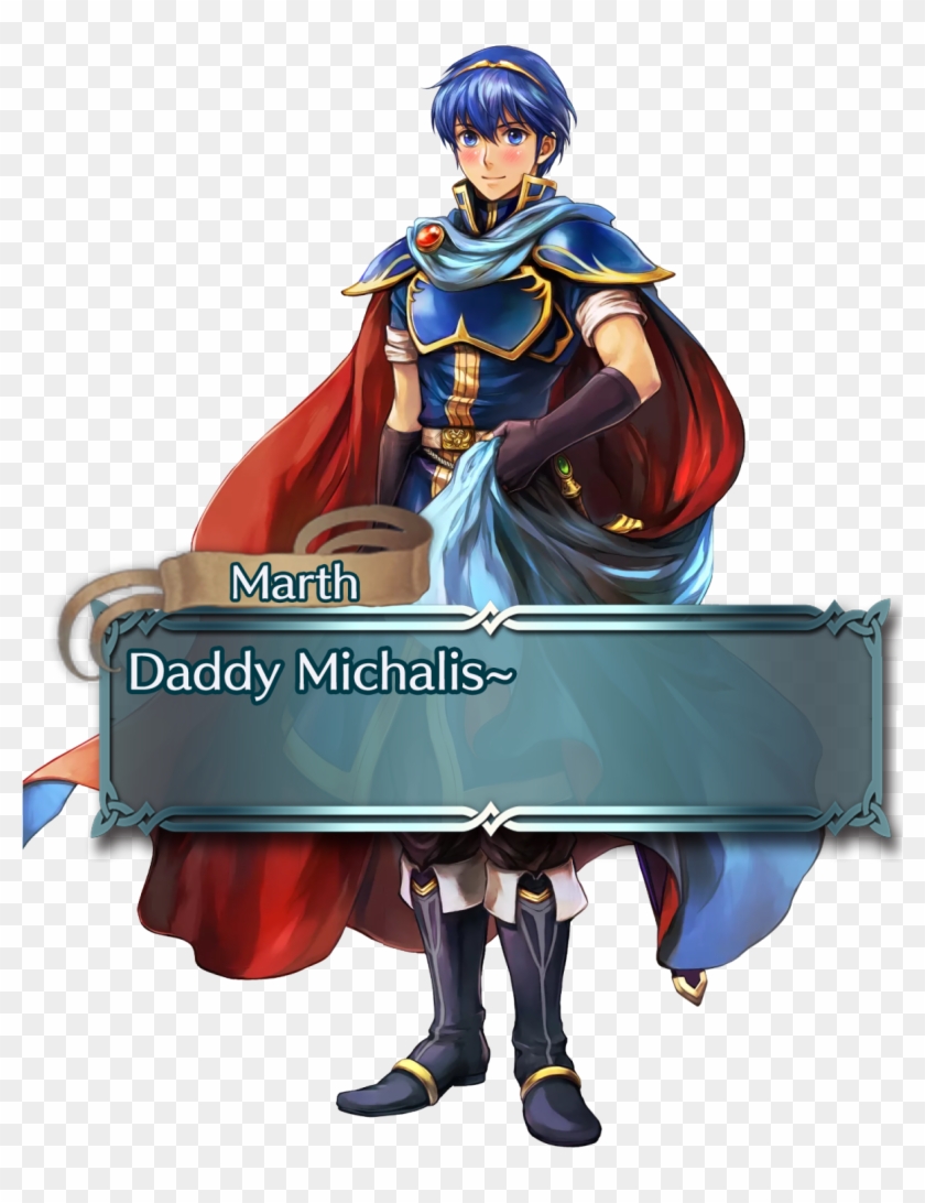 Can I Get Blushing Marth Saying, "daddy Michalis~" - Marth Fire Emblem Heroes Clipart #380405