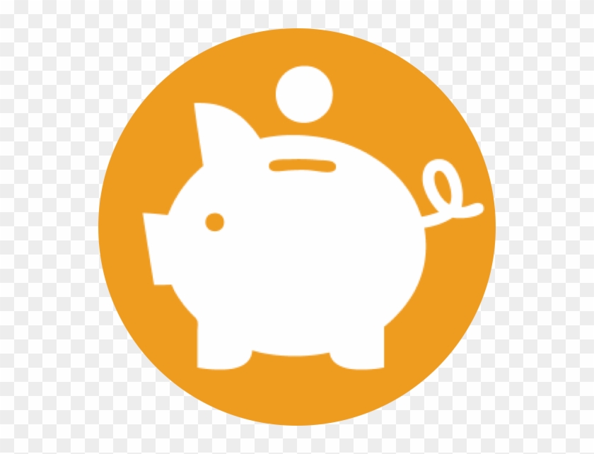 Be The Change - Piggy Bank Png White Clipart