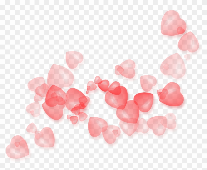 Transparent Hearts Decor Png Clipart Pictureu200b Gallery - Valentine Hearts Background Png #381334