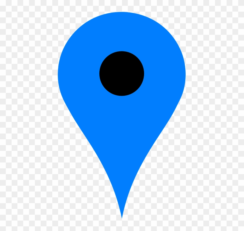 Pin, Location, Map, Icon, Navigation, Symbol, Marker - Blue Google Map Marker Clipart #381561