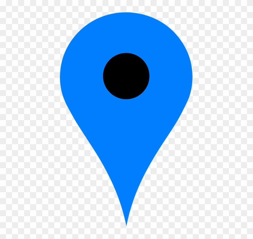 Pin, Location, Map, Icon, Navigation, Symbol, Marker - Blue Google Map Marker Clipart