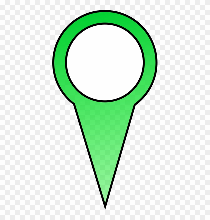 Green Map Pin By Lukel99 For Mapping Applications - Map Pin Clip Art - Png Download #381667