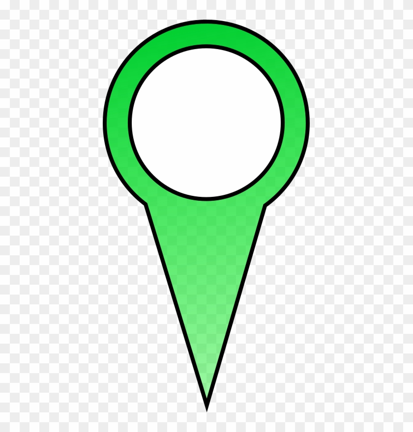 Green Map Pin By Lukel99 For Mapping Applications - Map Pin Clip Art - Png Download