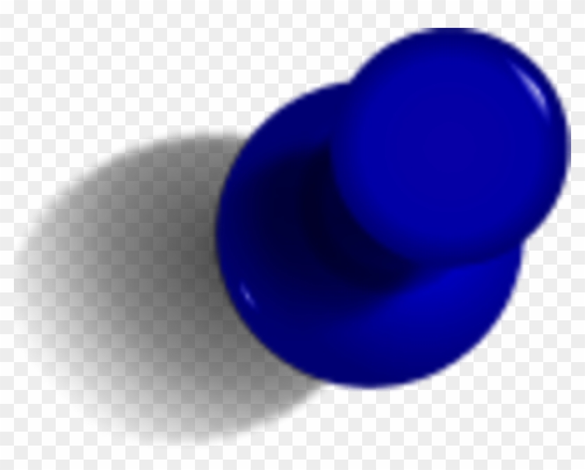 Report Abuse - Blue Push Pin Png Clipart #381753