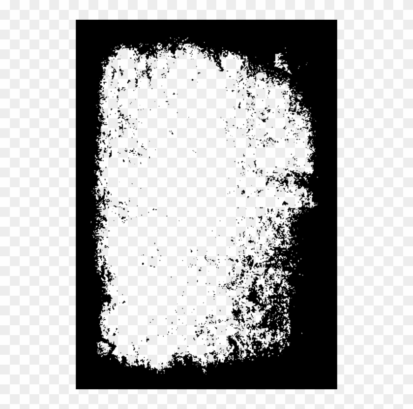 Grunge Picture Frames Image File Formats - Grunge A4 Border Png Clipart #381794
