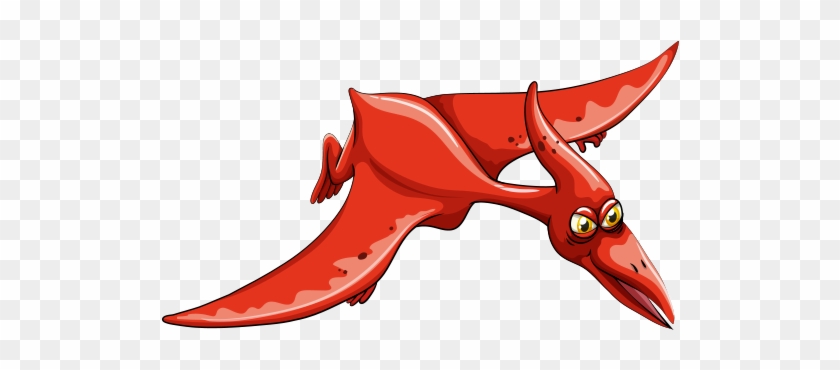 Pterodactyl - Flying Dinosaurs Cartoon Clipart