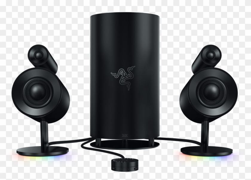 Razer Unveil Chroma-lit Nommo Gaming Speakers - Razer Nommo Chroma Subwoofer Clipart #382535