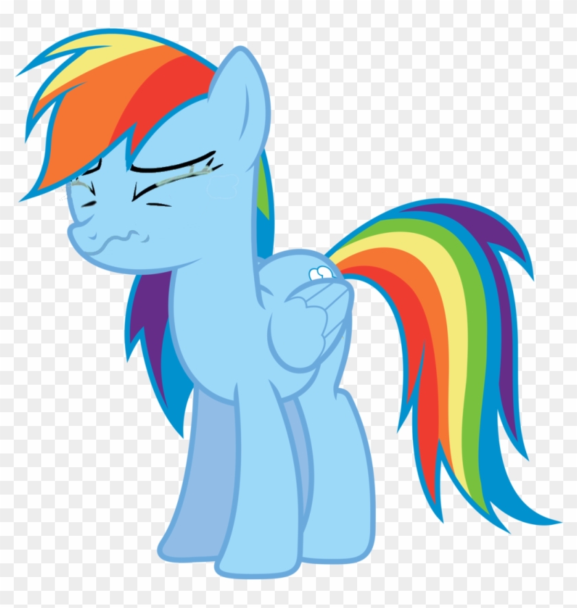 Uploaded - Mlp Rainbow Dash Sad Clipart #382786