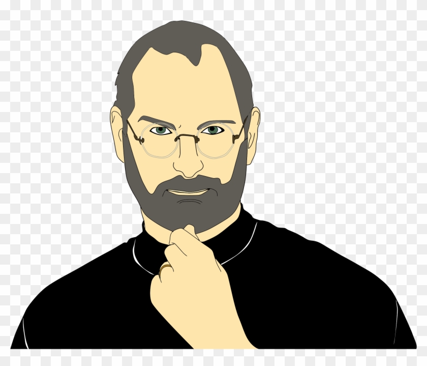 This Free Icons Png Design Of Steve Jobs Portrait Clipart #382902