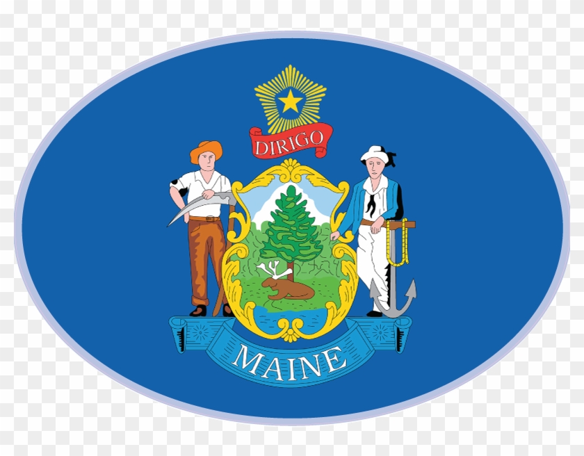 Maine Flag 2018 Clipart #382947