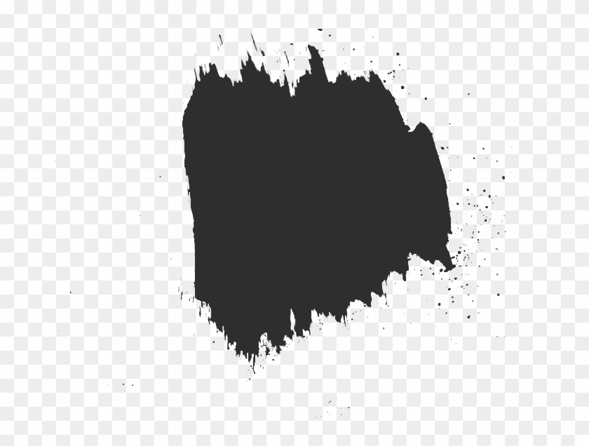 Free Hand Drawn Watercolor Splatter Png Download - Hand Drawn Watercolor Black Png Clipart #382996