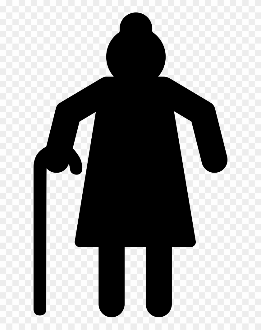 Grandmother Silhouette Svg Png Icon Free Download - Grandmother Vector Clipart