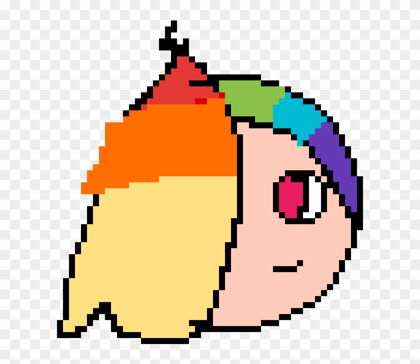 Human Rainbow Dash - Pixel Art Circle Clipart