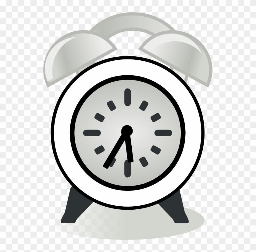 Clock Clipart Black And White - Alarm Clock Clip Art - Png Download #383105