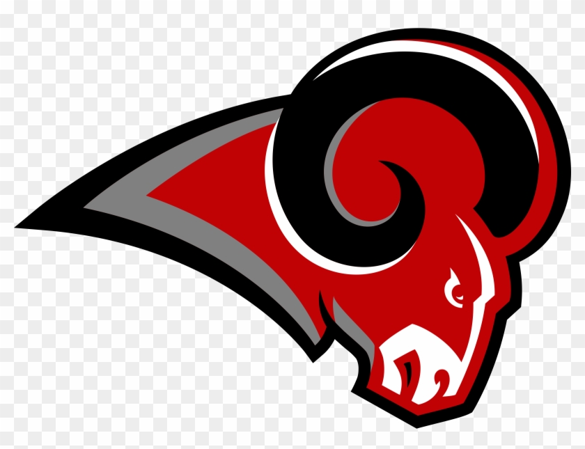 Ram Head Logo With Gray - Mineral Wells Rams Logo Clipart