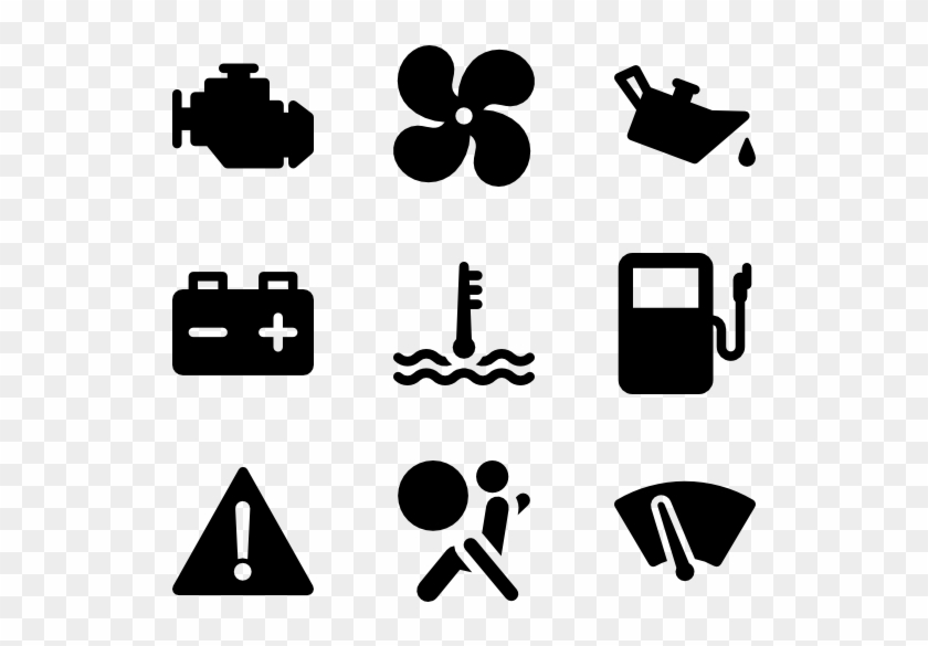 600 X 564 2 - Car Dashboard Icons Png Clipart