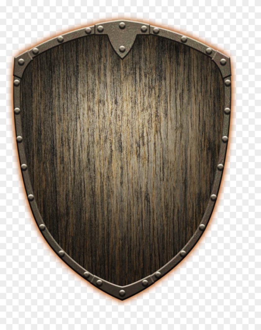 Clipart Shield Simple - Wood Shield Png Transparent Png
