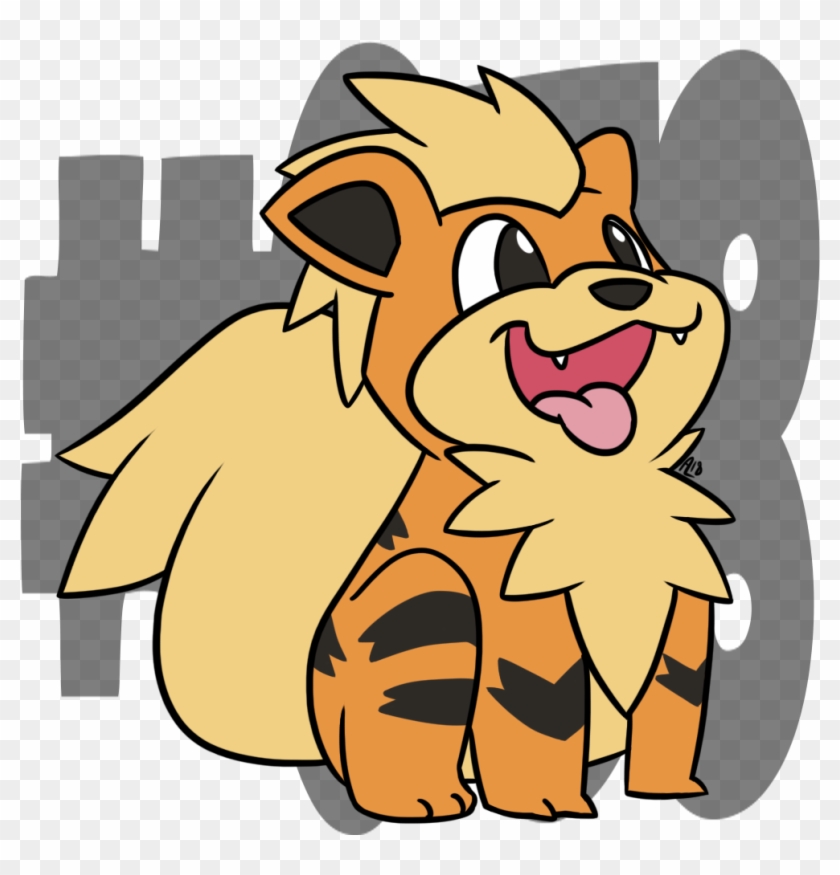 Cran On Twitter - Happy Growlithe Clipart