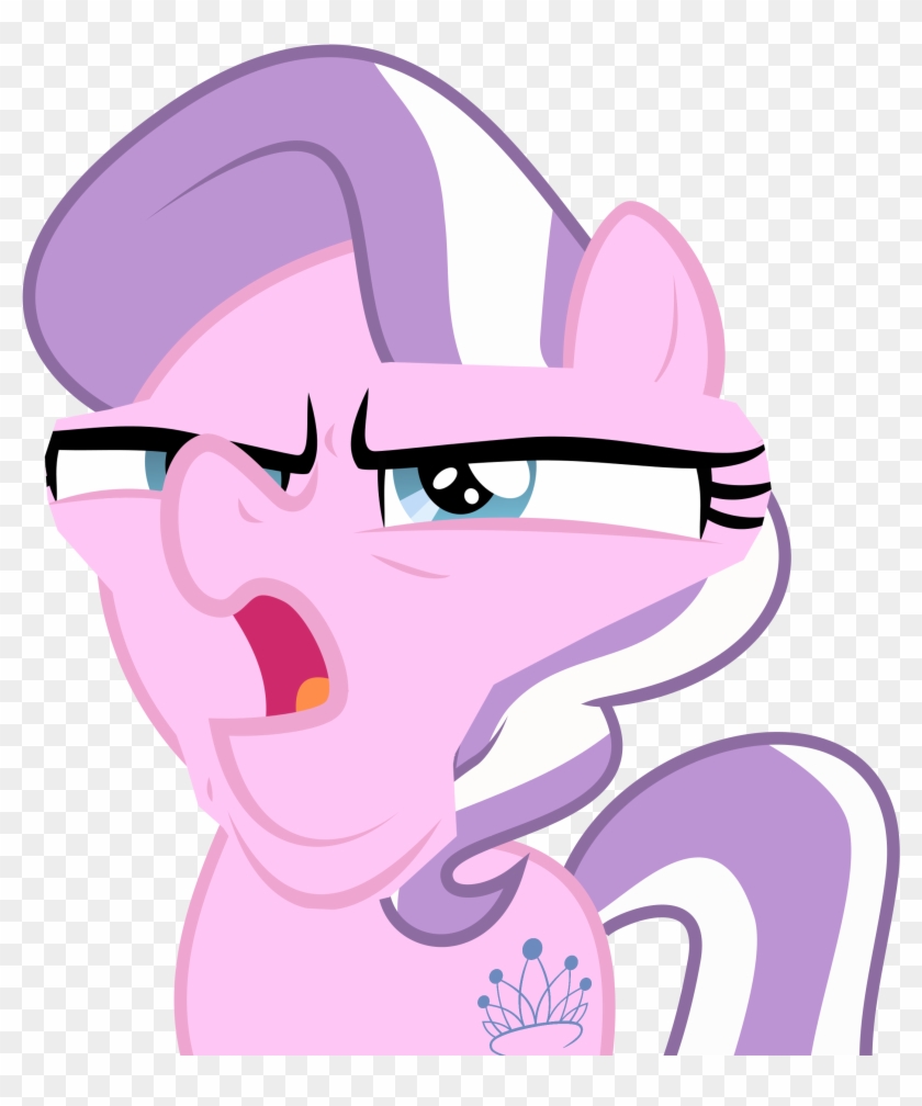 Diamond Tiara, Disgusted, Faic, Frown, Glare, Open - Diamond Tiara Face Clipart