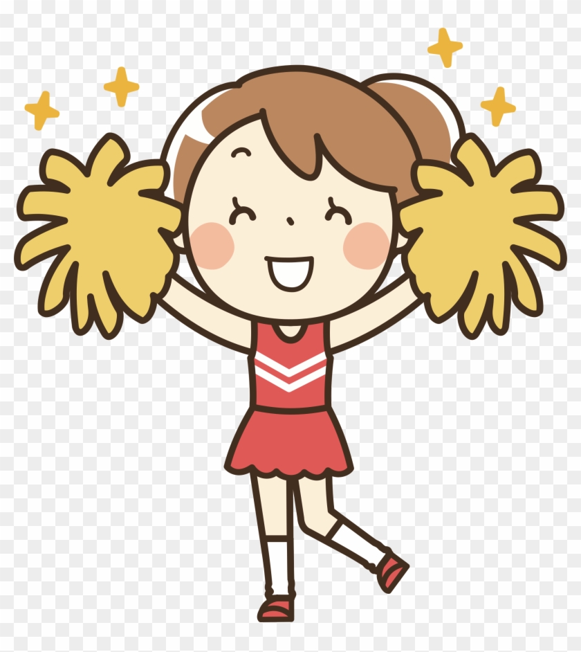 Clip Art Cheerleader - Png Download