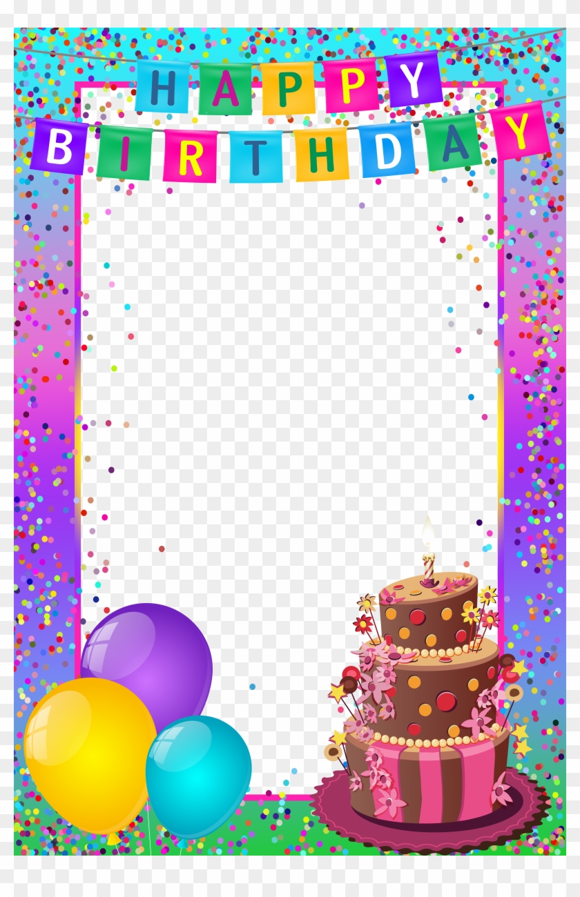 Feliz Cumplanos Template Pin By Marina Â™¥â™¥â™¥ On - Frame Happy Birthday Png Clipart
