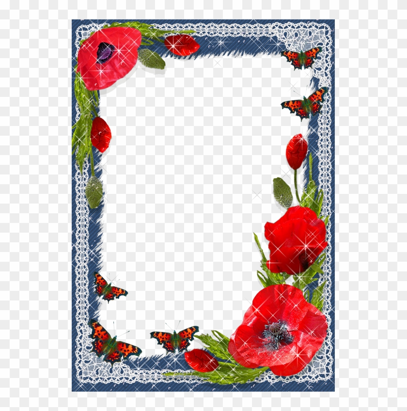 Marco De Fotografias Floreado With Marcos De Flores - Picture Frame Clipart #384309