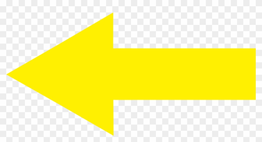 Yellow Arrow Left - Left Arrow Black Background Clipart #384460